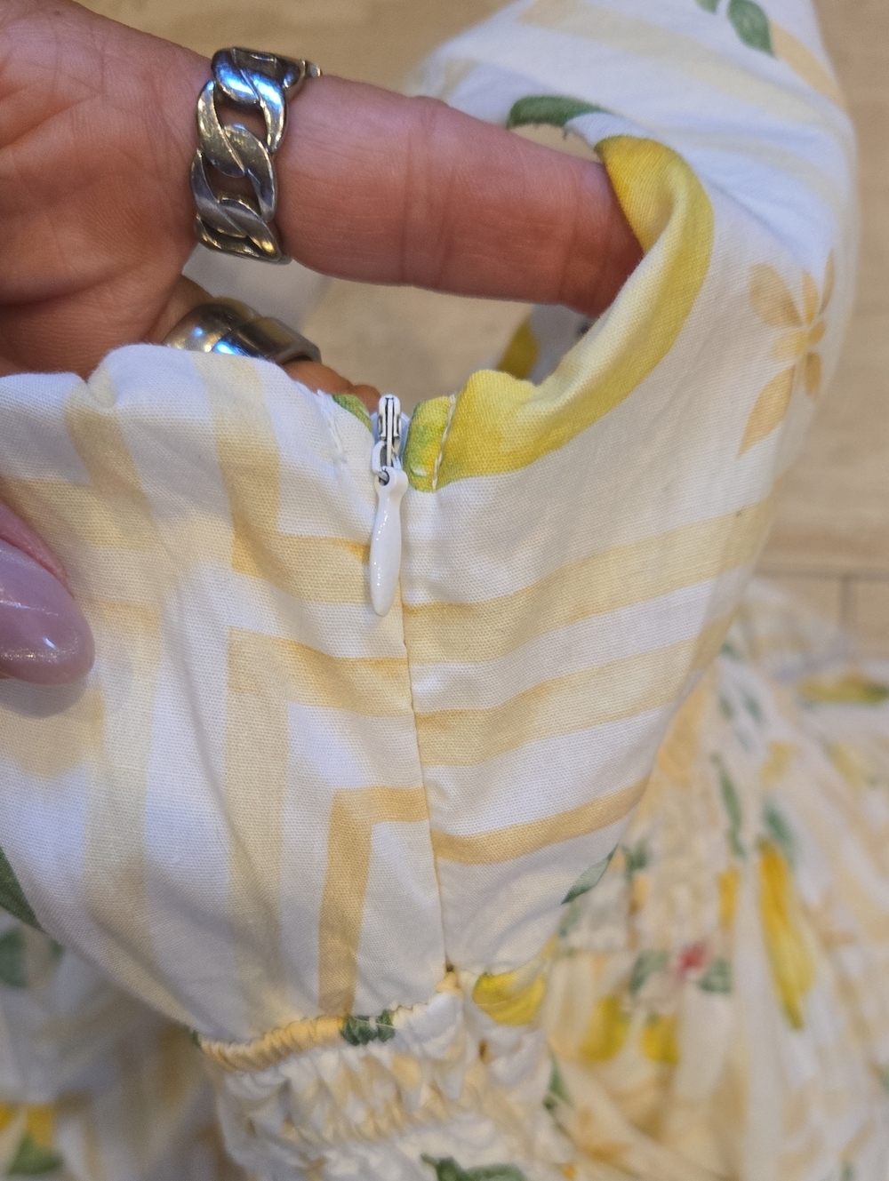 Petal & Pup Lemon Print Smocked Sundress - Picture 9 of 12